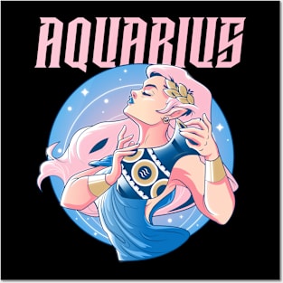 Aquarius / Zodiac Signs / Horoscope Posters and Art